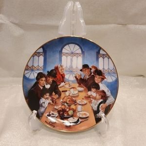 Franklin Mint The Ellis Island Plate " Giving Thanks "